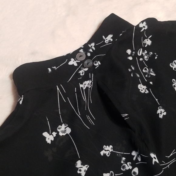 Long black floral dress - Picture 5 of 5